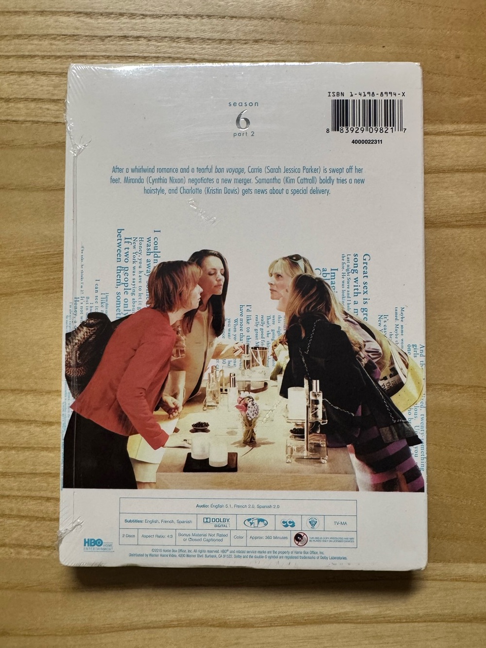 Sex and the City Season 6 - Part 2 - DVD Box Set - HBO - Sealed - Picture 2 of 2